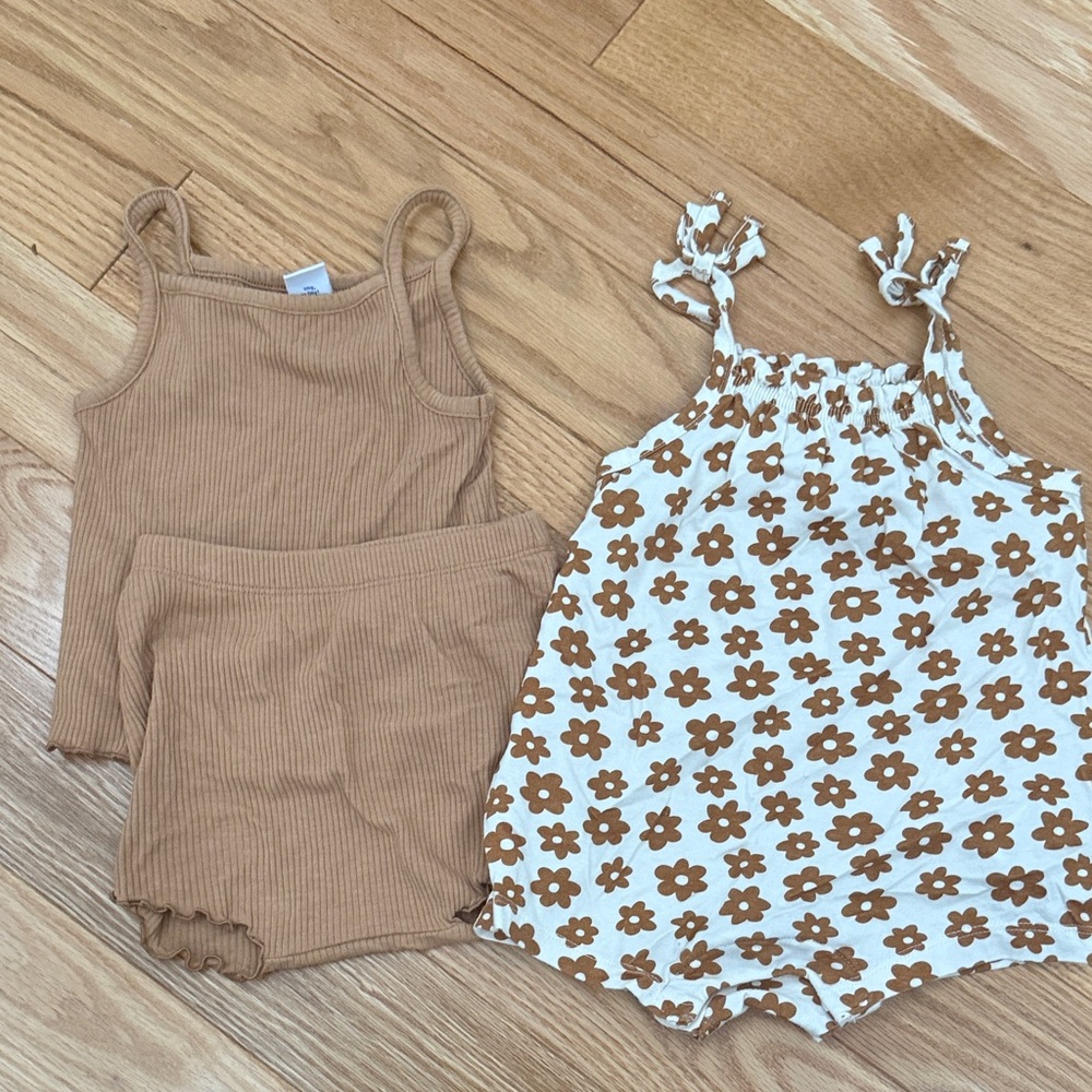 Old Navy Kids Matching Set in Brown and White